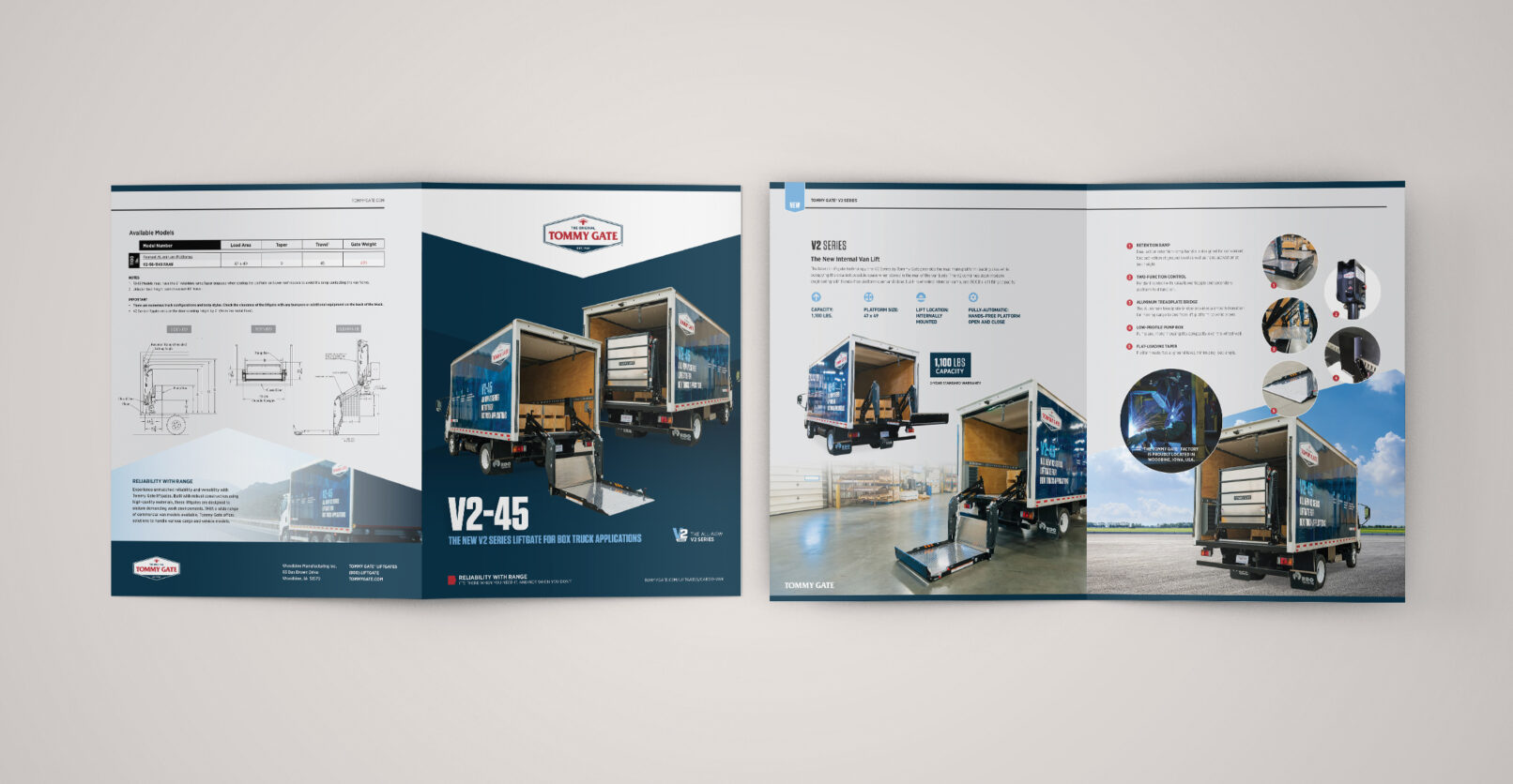 Tommy Gate brochure design